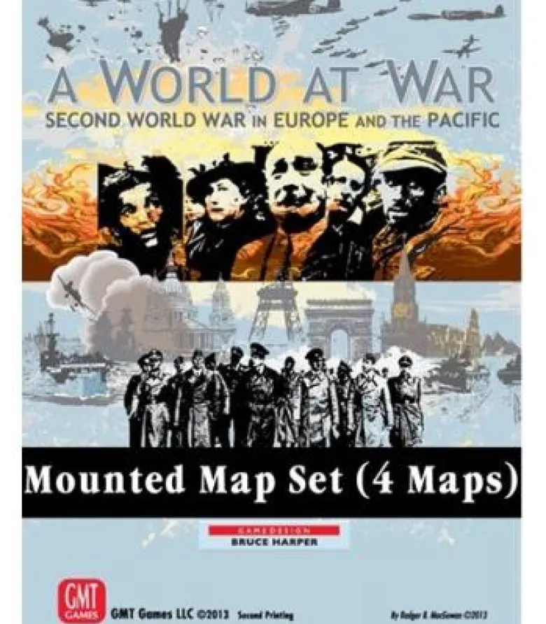 A World at War: Mounted Maps (Inglés)