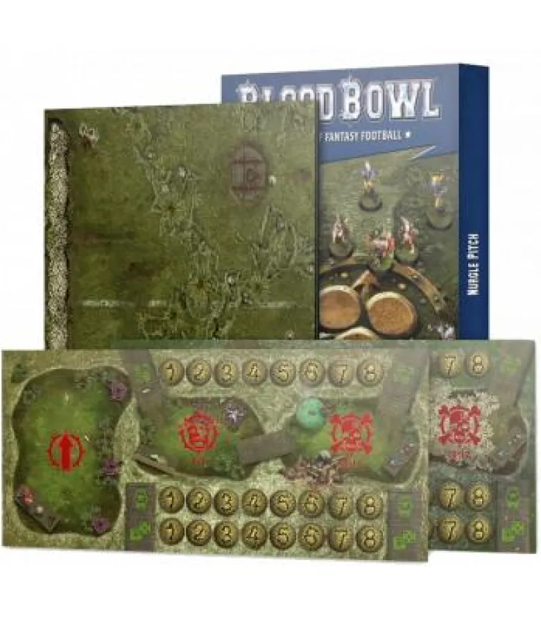 Blood Bowl: Nurgle Pitch Double-Sided Pitch and Dugouts