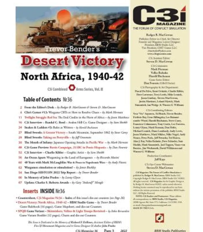 C3i Magazine 36: Desert Victory - North Africa, 1940-1942 (Inglés)