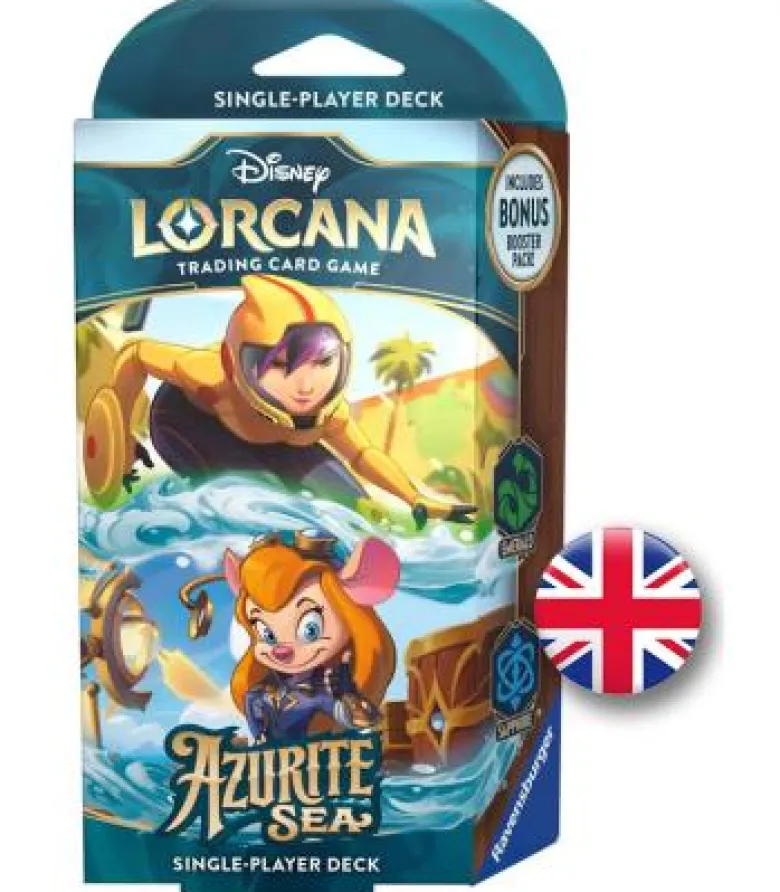 Disney Lorcana: Azurite Sea - Starter Deck / Emerald & Sapphire