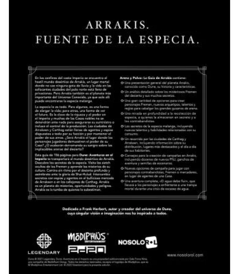 Dune: Aventuras en el Imperio - Arena y Polvo: La Guía de Arrakis