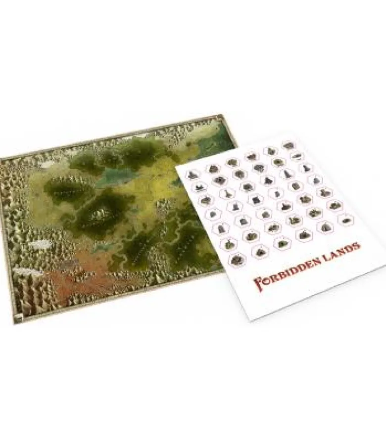 Forbidden Lands: Mapa y Pegatinas