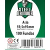 Fundas Steel Armour (57,5x89mm) Asia "Antes Americano" (100) - Exterior 59,5x91mm