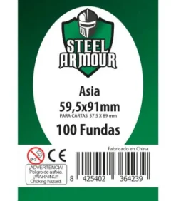 Fundas Steel Armour (57,5x89mm) Asia "Antes Americano" (100) - Exterior 59,5x91mm