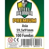 Fundas Steel Armour (57,5x89mm) PREMIUM Asia "Antes Americano" (100) - Exterior 59,5x91mm