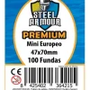 Fundas Steel Armour (45x68mm) PREMIUM Mini Europeo (100) - Exterior 47x70mm