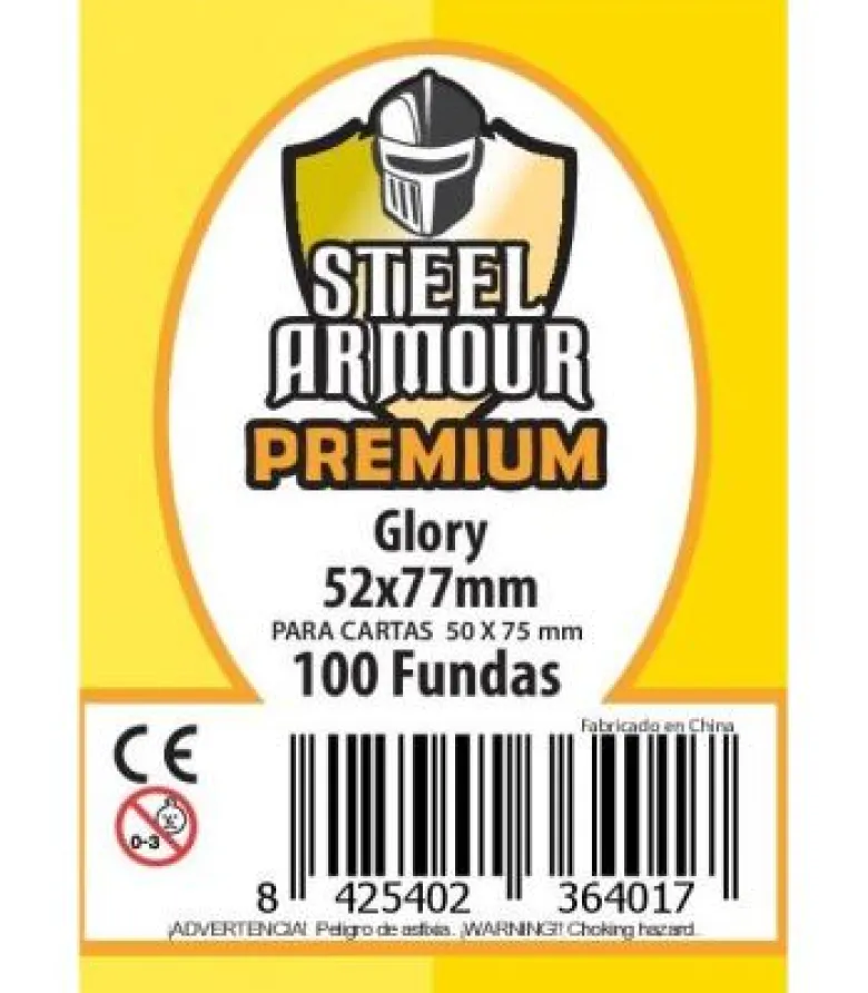Fundas Steel Armour (50x75mm) PREMIUM Glory (100) - Exterior 52x77mm