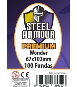 Fundas Steel Armour (65x100mm) PREMIUM Wonder (100) - Exterior 67x102mm