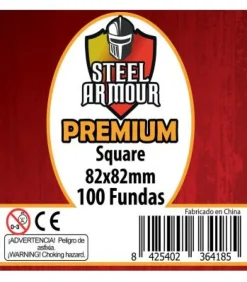 Fundas Steel Armour (80x80mm) PREMIUM Square (100) - Exterior 82x82mm