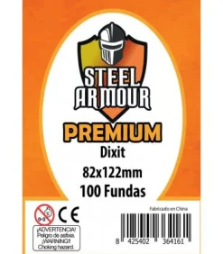 Fundas Steel Armour (80x120mm) PREMIUM Dixit (100) - Exterior 82x122mm