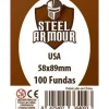 Fundas Steel Armour (56x87mm) USA (100) - Exterior 58x89mm