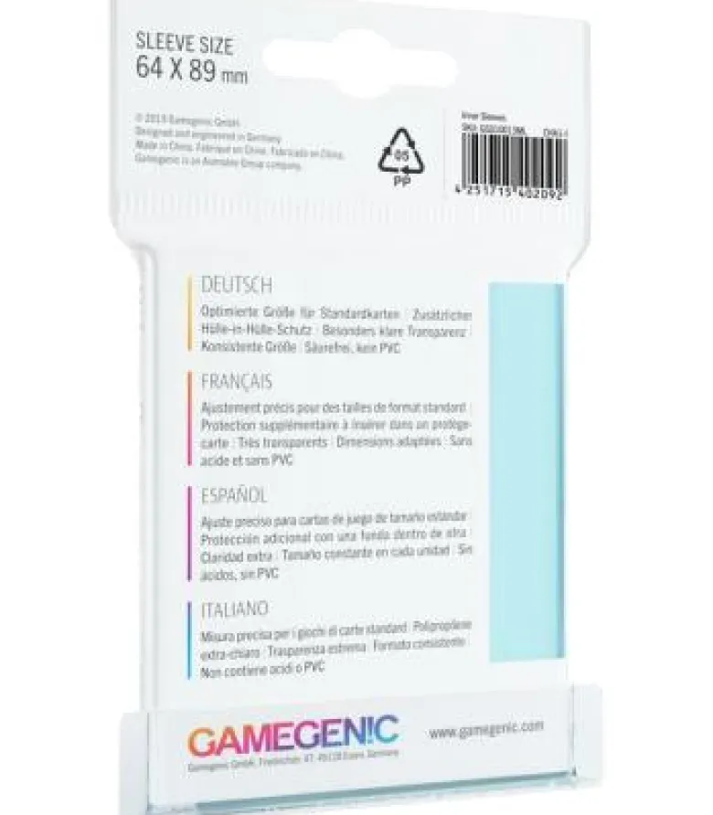 Gamegenic: Inner Sleeves 64x89mm (100)