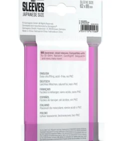Gamegenic: Just Sleeves Japanese Size (62x89mm) (Rosa) (60)