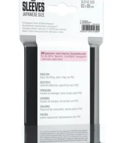 Gamegenic: Just Sleeves Japanese Size Black (62mmx89mm) (60)