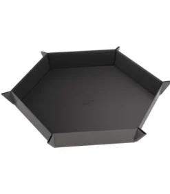 Gamegenic: Magnetic Dice Tray Hexagonal (Negro/Gris)