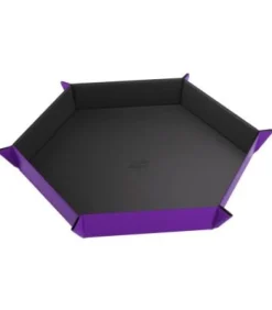 Gamegenic: Magnetic Dice Tray Hexagonal (Negro/Lila)