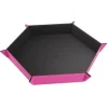 Gamegenic: Magnetic Dice Tray Hexagonal (Negro/Rosa)