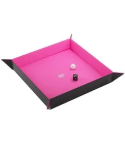 Gamegenic: Magnetic Dice Tray Square (Negro/Rosa)