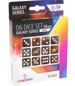Gamegenic: Mars D6 Dice Set 16 mm (12 pcs)