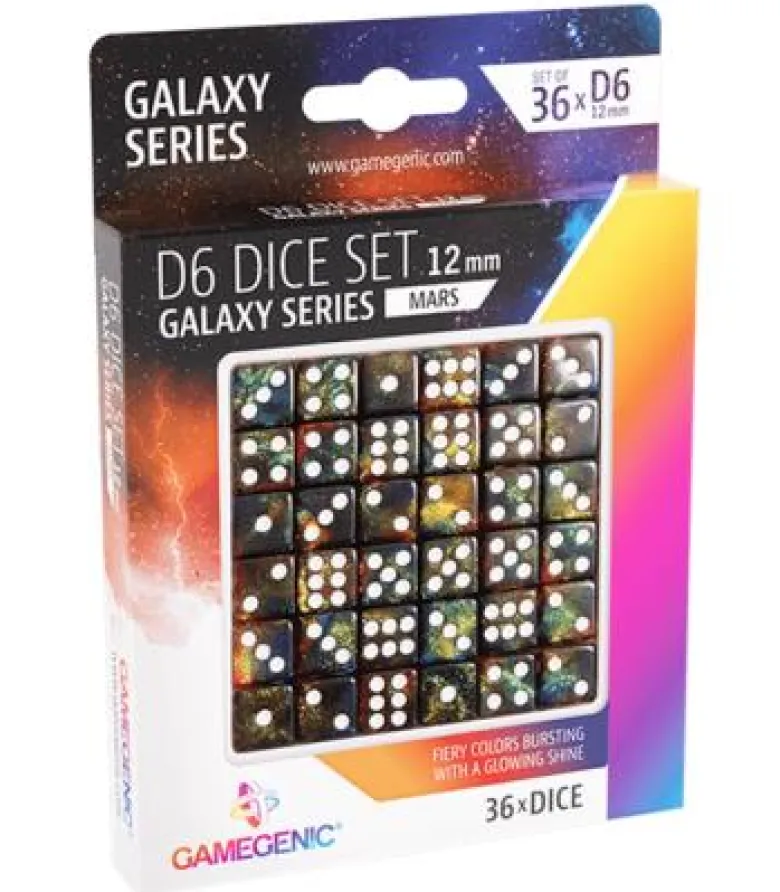 Gamegenic: Mars D6 Dice Set 12 mm (36 pcs)