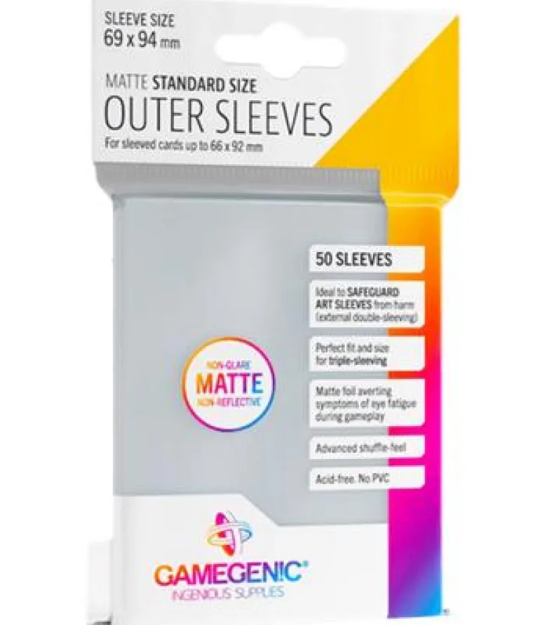 Gamegenic: Matte Outer Standar Sleeves 69x94mm (50)