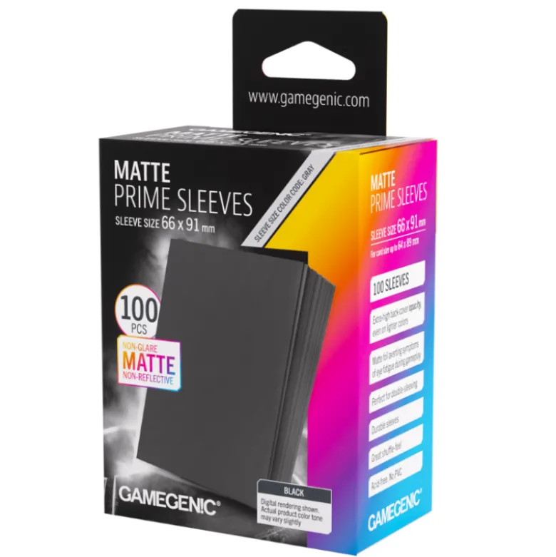 Gamegenic: Matte Prime Sleeves (Black) (100)