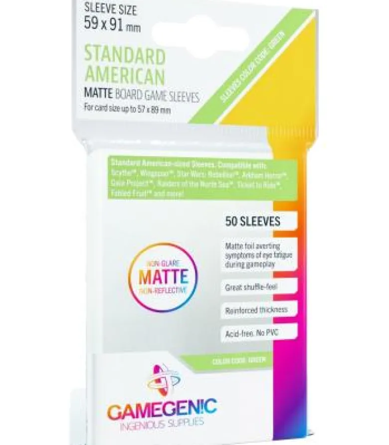 Gamegenic: Matte Standard American Sleeves 59x91mm (50)
