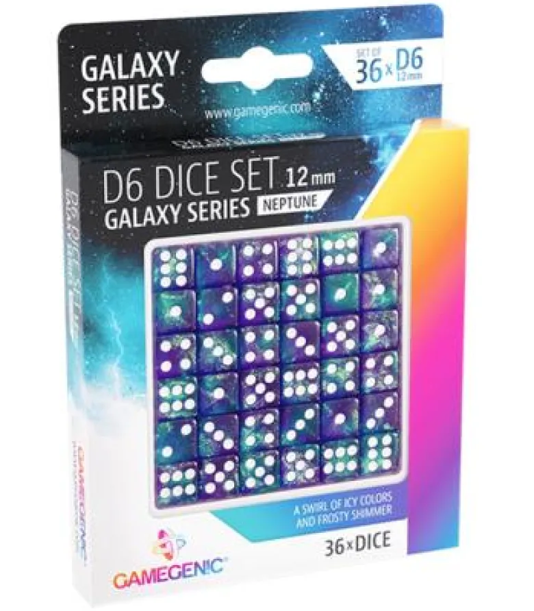 Gamegenic: Neptune D6 Dice Set 12 mm (36 pcs)