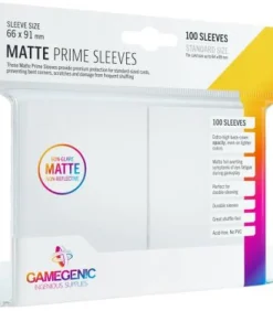 Gamegenic: Pack Matte Prime Sleeves (Blanco) (100)