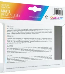 Gamegenic: Pack Matte Prime Sleeves (Gris) (100)