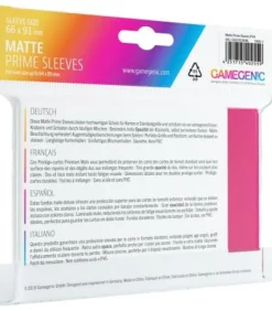 Gamegenic: Pack Matte Prime Sleeves (Rosa) (100)
