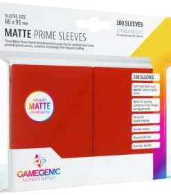 Gamegenic: Pack Matte Prime Sleeves (Rojo) (100)