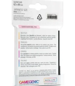 Gamegenic: Prime Japanese Sleeves 62x89mm (60) (Negro)