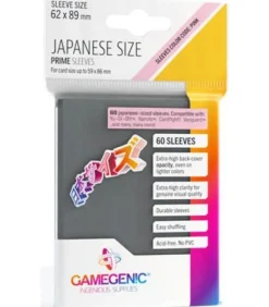 Gamegenic: Prime Japanese Sleeves 62x89mm (60) (Gris)