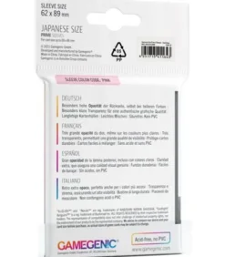 Gamegenic: Prime Japanese Sleeves 62x89mm (60) (Gris)