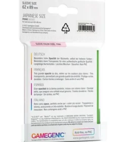 Gamegenic: Prime Japanese Sleeves 62x89mm (60) (Verde)