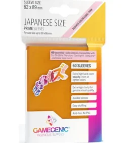 Gamegenic: Prime Japanese Sleeves 62x89mm (60) (Naranja)