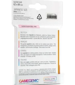 Gamegenic: Prime Japanese Sleeves 62x89mm (60) (Naranja)