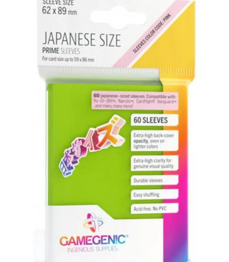Gamegenic: Prime Japanese Sleeves 62x89mm (60) (Lima)
