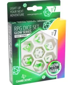 Gamegenic: Toxic Stones RPG Dice Set (7pcs)