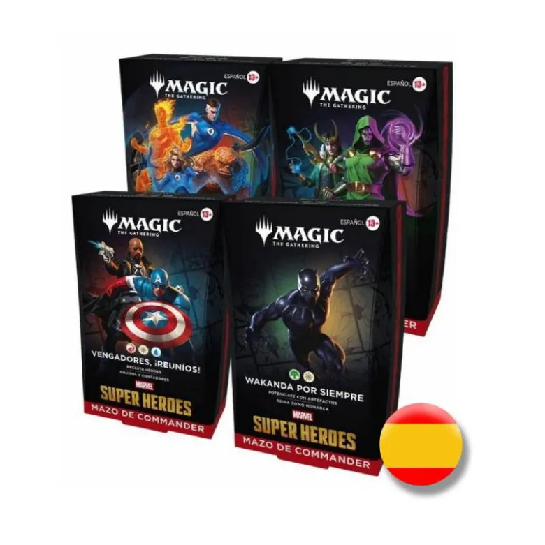 Magic the Gathering: Marvel Super Heroes - Mazo de Commander (Pack 4 Mazos))