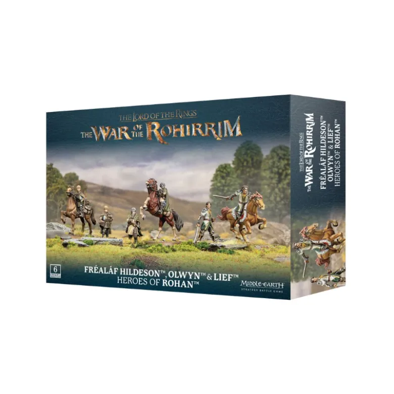Middle-Earth Strategy Battle Game (The War of the Rohirrim): Fréaláf Hildeson, Olwyn & Lief, Heroes of Rohan
