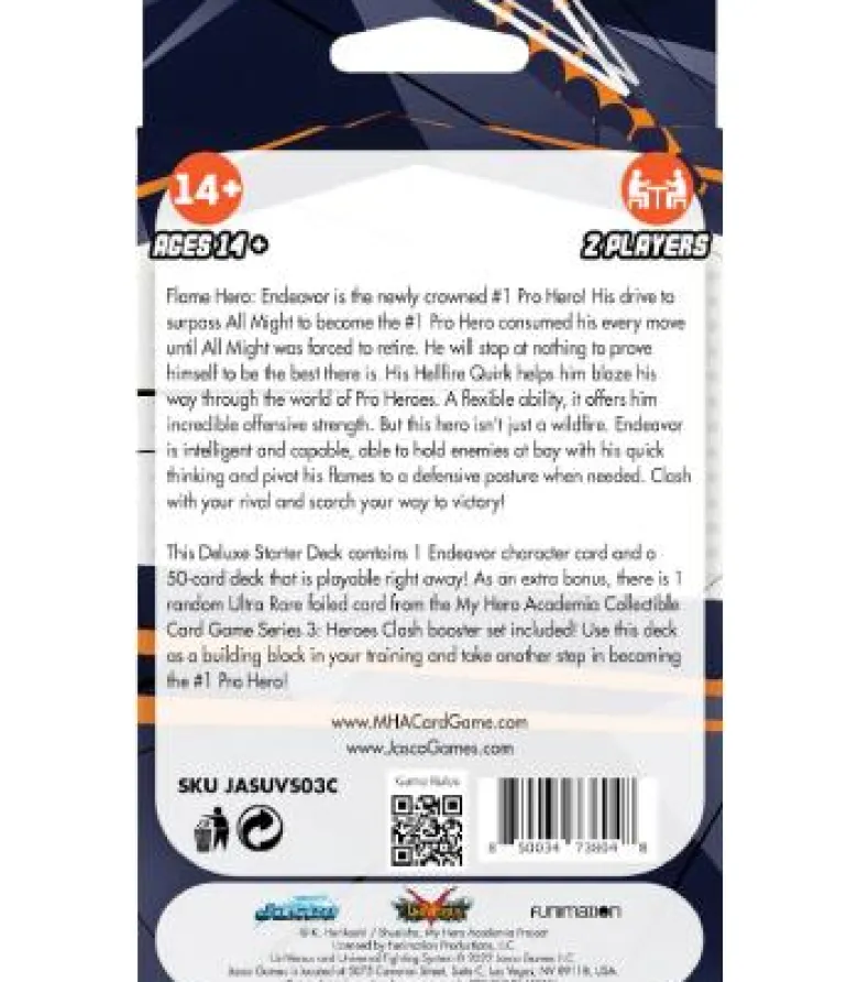 My Hero Academia: Endeavor (Deluxe Starter Deck) (Inglés)