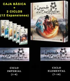 Pack Leyenda de los Cinco Anillos LCG: Caja de Inicio + Ciclo Imperial + Ciclo Elemental