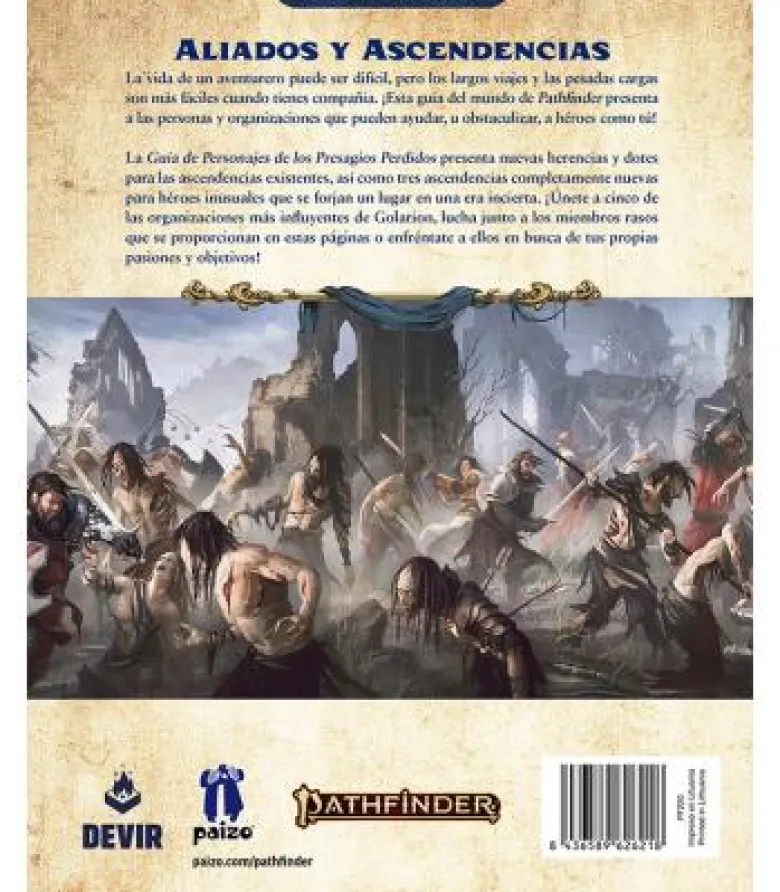 Pathfinder (2ª Edición): Guía de Personajes de los Presagios Perdidos