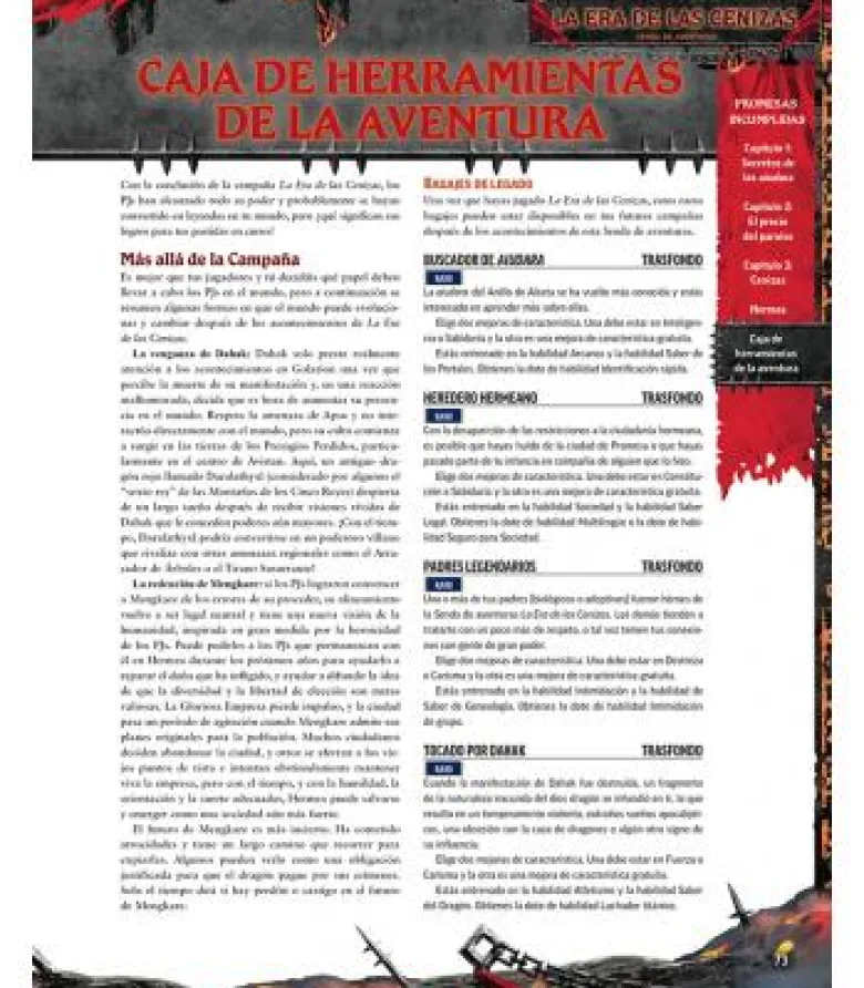 Pathfinder (2ª Edición): La Era de las Cenizas 6 (Promesas Incumplidas)