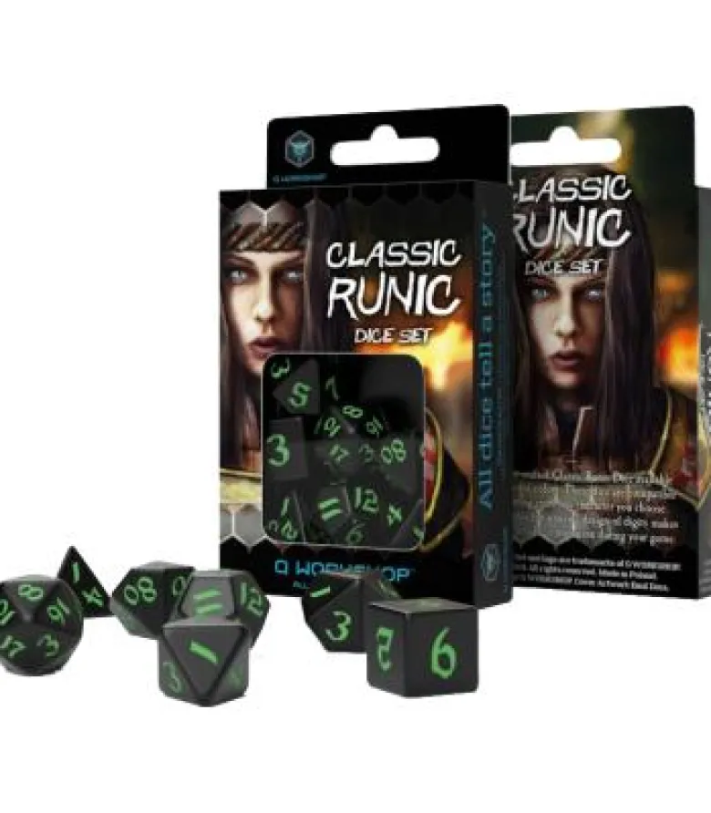 Q-Workshop: Classic Runic (Black & Green)