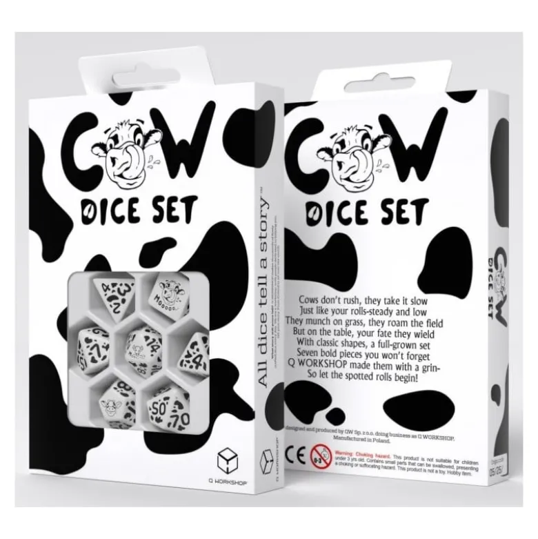 Q-Workshop: Cow Dice Set (MOOzilla)
