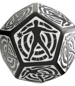 Q-Workshop: D12 Hit Location Dice (Negro & Blanco)