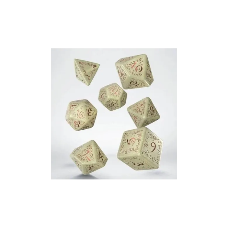 Q-Workshop: Elvish Shimmering Beige & Copper Jumbo Dice Set